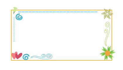 Cute abstract frame. Perfect wallpaper, banner, poster, website, advertisement, cover