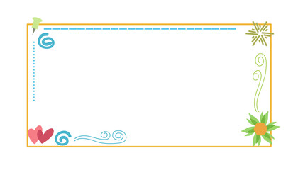 Cute abstract frame. Perfect wallpaper, banner, poster, website, advertisement, cover