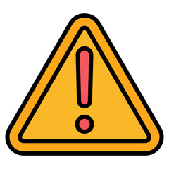 Warning Sign Icon Element For Design