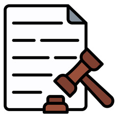 Regulation Document Icon Element For Design