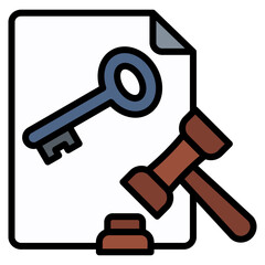 Regulation Key Icon Element For Design
