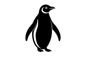 Panguin Silhouette Vector logo Art, Icons, and panguin bird Graphics vector illustration