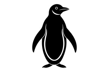 Panguin Silhouette Vector logo Art, Icons, and panguin bird Graphics vector illustration