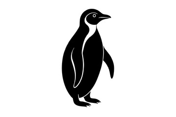 Panguin Silhouette Vector logo Art, Icons, and panguin bird Graphics vector illustration