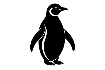 Panguin Silhouette Vector logo Art, Icons, and panguin bird Graphics vector illustration