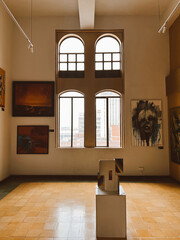 Medellin, Antioquia, Colombia. March 8, 2024: Art rooms in the national palace shopping center.