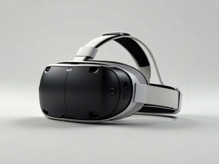 Modern and futuristic virtual reality device isolated in white background