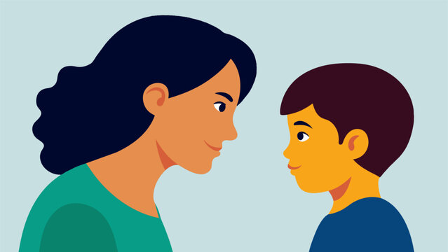 A photo of a parent and child gazing into each others eyes showcasing the emotional connectedness fostered through effective communication