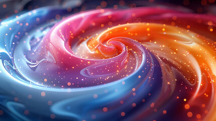 Rainbow spectrum swirling patterns of the galactic colors, a symbol of freedom and fun glossy Slime, 3D render, high resolution, clean sharp focus