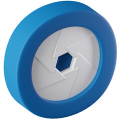 3D Icon Shutter Speed Illustration