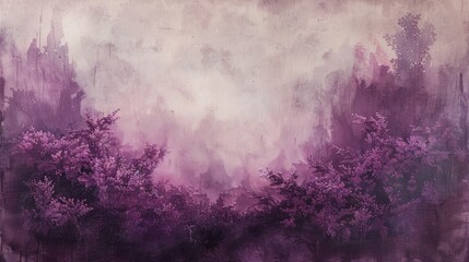 Echoes of a distant past reverberate against a backdrop of plum and mauve, capturing the essence of time.