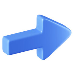  3D Icon Arrow Right Illustration