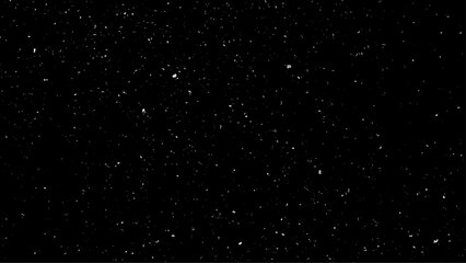 Starry night sky. Star dust particles on black background - obrazy, fototapety, plakaty