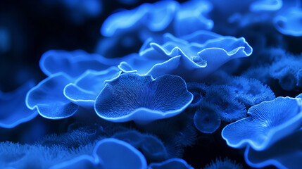 Obraz premium close up of colourful fluorescent coral