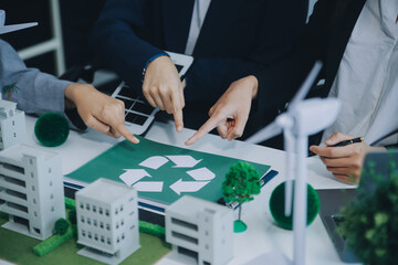 Carbon offset price report CO2 emission. Future growth Net zero waste in ESG ethical SME office...