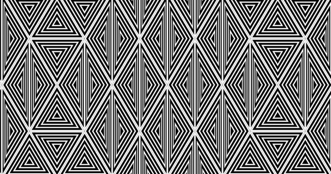 
Black and white stripes.Monochrome pattern. Seamless loop video.Background wallpaper 4k.