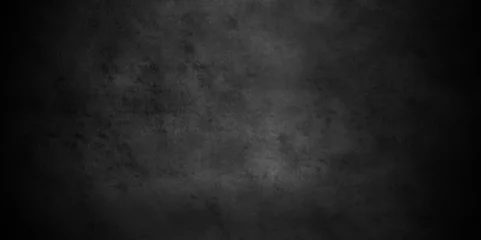 Foto op Plexiglas Black texture chalk board and black board background. stone concrete scratch texture grunge backdrop background anthracite panorama. Panorama dark grey black slate background or texture © MdLothfor