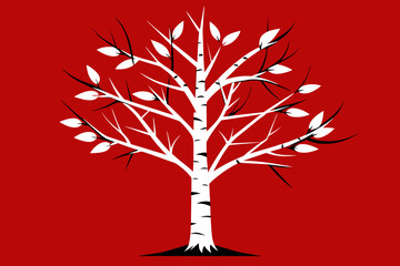 Birch tree vector design