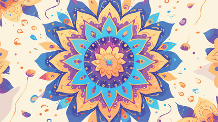 Mandala patterns on isolated background illustratio