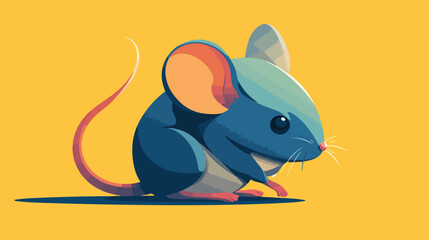 Mouse toy icon 2d flat cartoon vactor illustration
