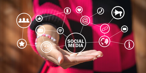 Social Media concept. Network. Communication
