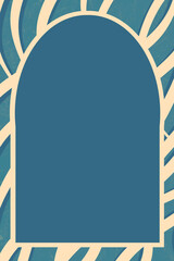 background with frame blue pastel-center empty frame 