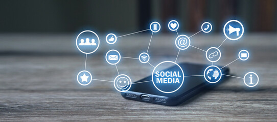 Social Media concept. Network. Communication