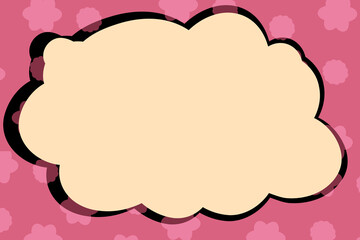 pink background with frame