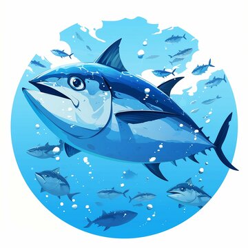 World Tuna Day design template good for celebration usage. tuna image. flat tuna design
