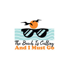 summer beach vacation tshirt design