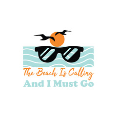 summer beach vacation tshirt design