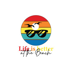 summer beach vacation tshirt design