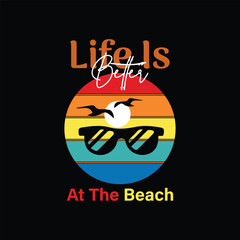 summer beach vacation tshirt design