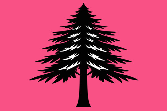Loblolly pine tree vector design
