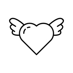 heart with wings