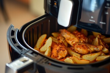 Cook use air fryer