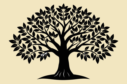 Locust  tree vector design