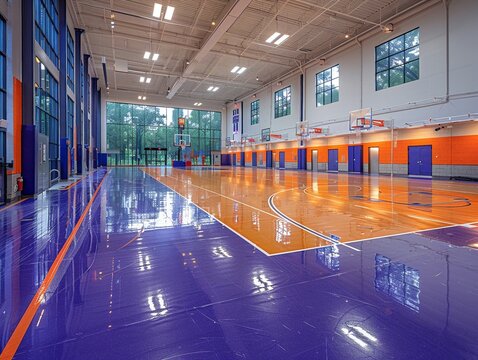 Gymnasium Court Bounces High Spirits in Business of Team Sports