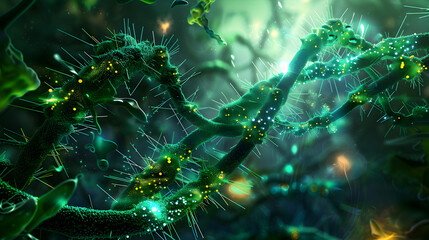 future bio DNA and RNA - obrazy, fototapety, plakaty