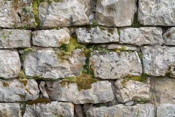 Moss-Covered Stone Wall