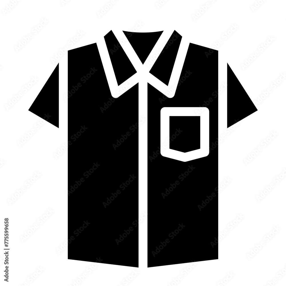 Wall mural Uniform icon., formal shirt icon