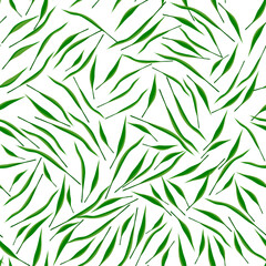  seamless pattern with  green  leaves on white background for cloth pattern , floor tiles,wallpaper ,curtain,tiles pattern, home decorating design,kitchen