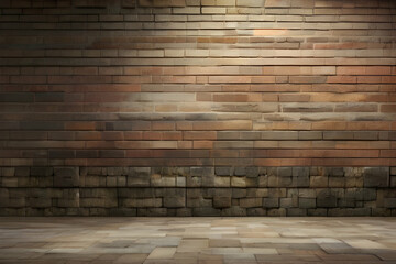 old brick wall and floor  cement, surface, grunge, floor, block, vintage, building,Ai generated 
