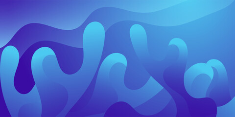 Abstract Background With Liquid Blue