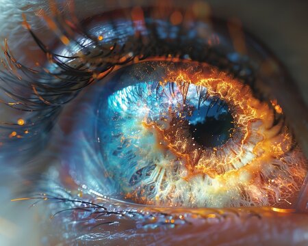 Visionary peering into the kaleidoscope of fate