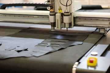 automatic flatbed digital cutting system close up