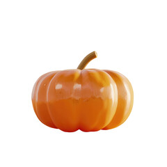 Obraz premium An orange pumpkin on a transparent background