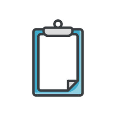 Clipboard vector icon