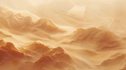 Foto op Canvas Sandstorm Stillness: Layers without form evoke the quietude of a sandstorm, offering a calming and minimalist ambiance. © BGSTUDIOX