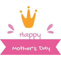 crown for mother sticker